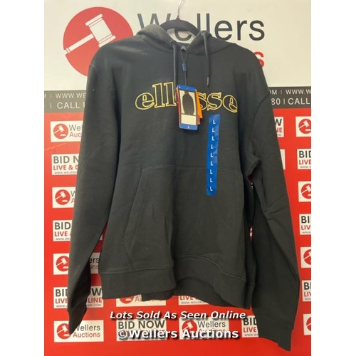 7185 - LADIES NEW ELLESSE BLACK HOODY / L / S20