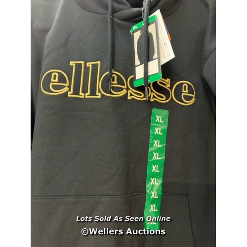 7190 - LADIES NEW ELLESSE BLACK HOODY / XL / S20