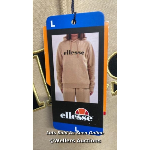 7193 - LADIES NEW ELLESSE CREAM HOODY / L / S19