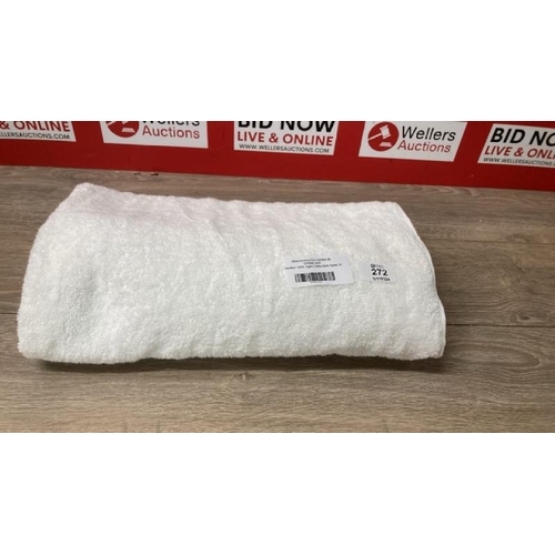 272 - GRANDEUR 100% HYGRO COTTON BATH TOWEL, WHITE / NEW   / D32