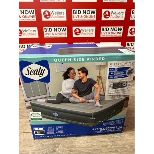 49 - SEALY FORTECH AIRBED WITH BUILT IN PUMP / NOT FULLY TESTED / POWERS UP / SIGNS OF USE / A44