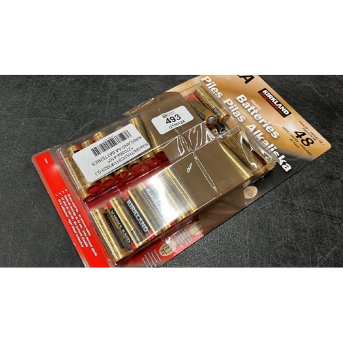 493 - KIRKLAND AA BATTERIES / APPEARS NEW OPEN BOX / C13 [3329]