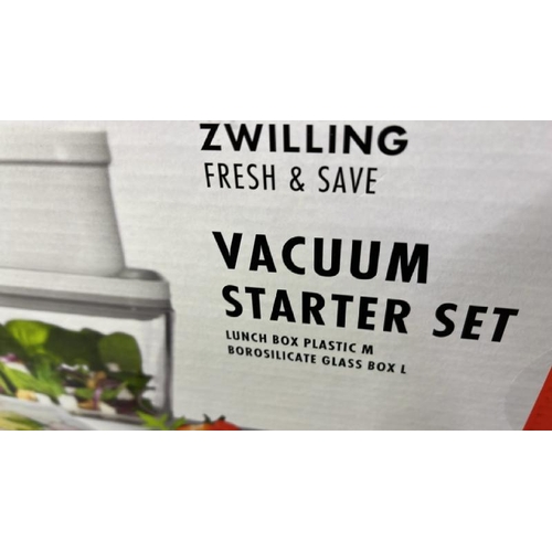 500 - ZWILLING FRESH & SAVE VACUUM STARTER SET, 7 PIECE / NEW & SEALED / C13 [3329]