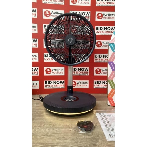 510 - NSA ULTIMATE FOLDING FAN WITH REMOTE CONTROL, FFDC-24RC / POWERS UP  / APPEARS NEW OPEN BOX / C15 [3... 