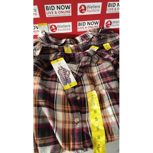 1380 - 9X LADIES NEW JACHS GIRLFRIEND FLANNEL SHIRTS / MIXED SIZES