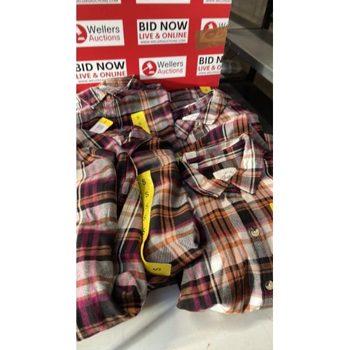 1380 - 9X LADIES NEW JACHS GIRLFRIEND FLANNEL SHIRTS / MIXED SIZES