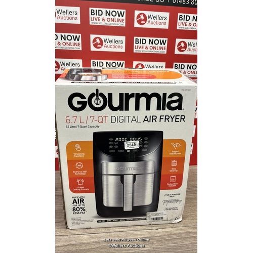 8146 - GOURMIA 6.7L DIGITIAL AIR FRYER / PRE-SET 10 ONE-TOUCH COOKING FUNCTIONS / FRYFORCE 360  TECHNOLOGY ... 