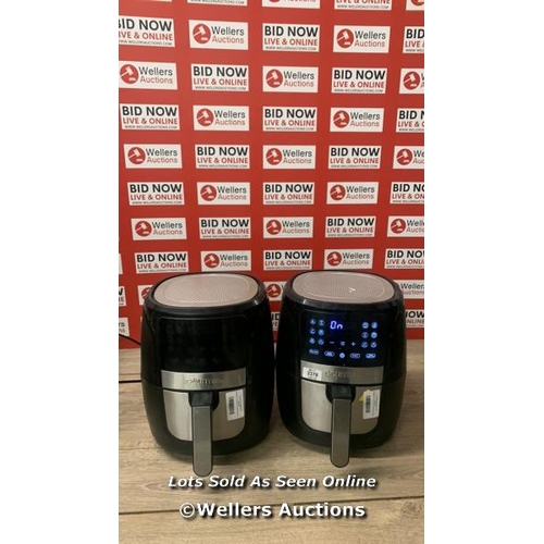 8165 - 3X GOURMIA 5.7L DIGITAL AIR FRYER WITH 12 ONE TOUCH COOKING FUNCTIONS / ALL UNTESTED / SIGNS OF USE ... 