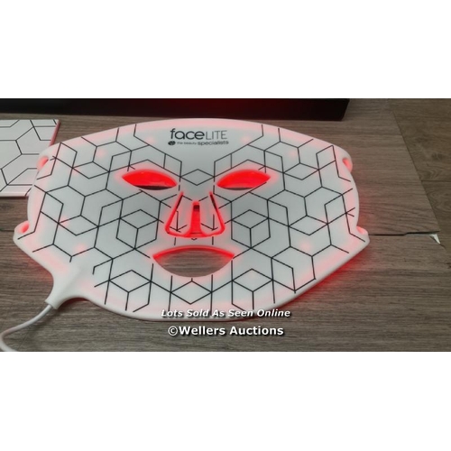 8250 - FACELITE LED MASK / APPEARS NEW / E54