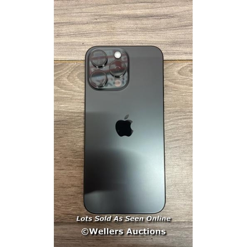 8436 - APPLE IPHONE 15 PRO MAX / 256GB / BLACK TITANIUM / MU773ZD/A / MINIMAL SIGNS OF USE / APPEARS TO BE ... 