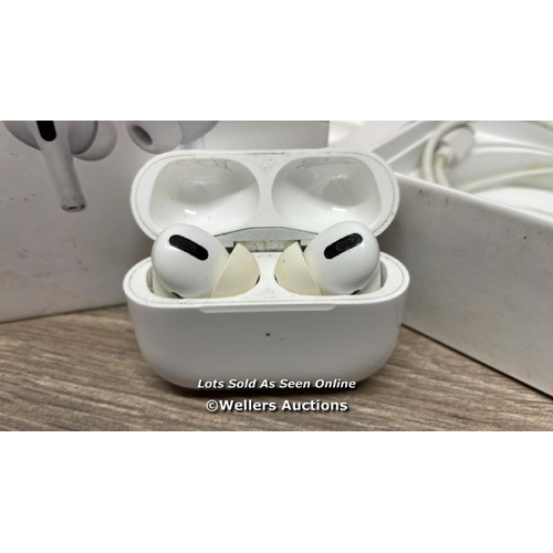 8443 - APPLE AIRPODS PRO WITH MAGSAFE CHARGING CASE (MLWK3ZM/A) / NO POWER / SIGNS OF USE / WITH CHARGER / ... 