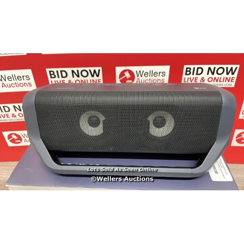 8031 - LG PN7 PORTABLE WIRELESS SPEAKER / POWERS UP / CONNECTS TO BLUETOOTH AND PLAYS MUSIC / WITH CHARGER ... 