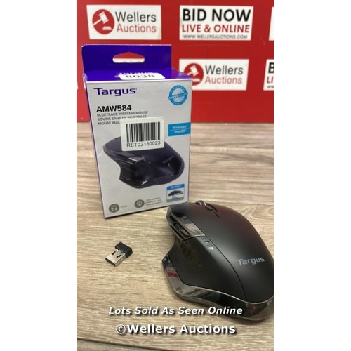 8038 - TARGUS ERGO WIRELESS MOUSE / MINIMAL SIGNS OF USE / UNTESTED / T57