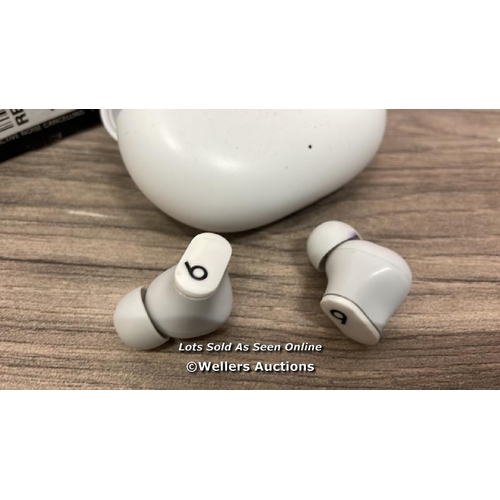 8075 - BEATS STUDIO BUDS TRUE WIRELESS BLUETOOTH IN-EAR HEADPHONES WITH ACTIVE NOISE CANCELLING / POWERS UP... 