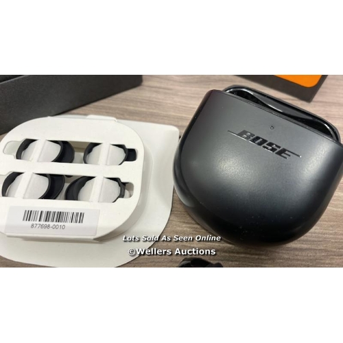 8076 - BOSE QUIETCOMFORT EARBUDS II TRUE WIRELESS SWEAT & WEATHER-RESISTANT BLUETOOTH / POWERS UP / CONNECT... 