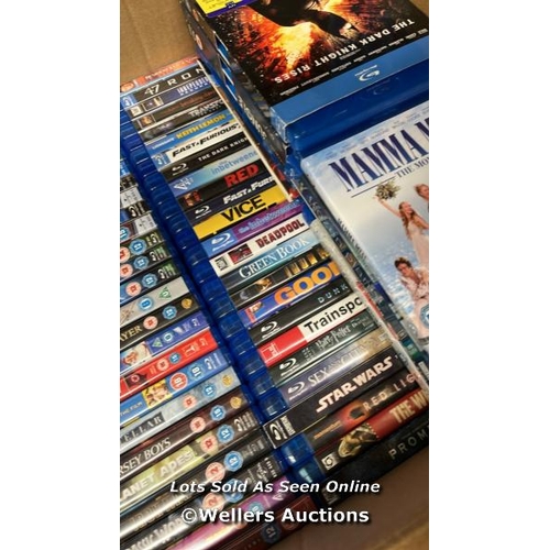 8199 - APPROX 230 BLU-RAY MOVIES / SEE IMAGES / E47