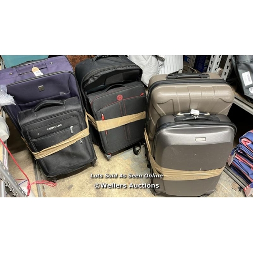 8246 - 6X PRE-OWNED SUIT CASES INCL. BERGHAUS AND RICCADO  - SEE IMAGES / C24