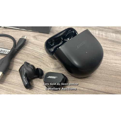 8426 - BOSE QUIETCOMFORT EARBUDS II TRUE WIRELESS SWEAT & WEATHER-RESISTANT BLUETOOTH / POWERS UP / MINIMAL... 