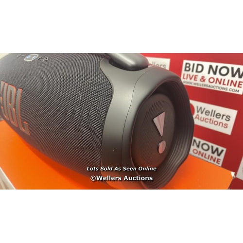 8433 - JBL BOOMBOX 3 PORTABLE BLUETOOTH SPEAKER / MINIMAL SIGNS OF USE / POWERS UP / CONNECT TO BLUETOOTH A... 