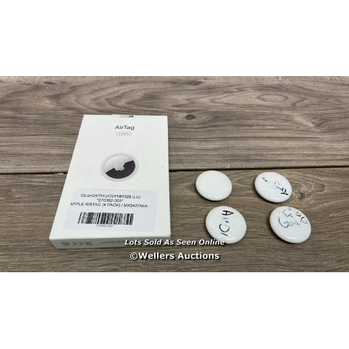 8446 - APPLE AIRTAG (4 PACK) / MX542ZM/A / SIGNS OF USE / UNTESTED / T7