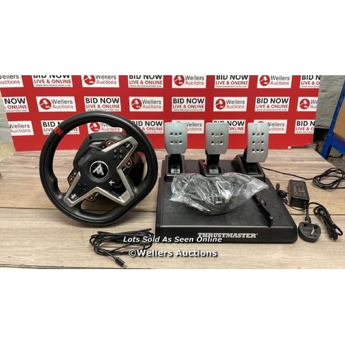 8465 - THRUSTMASTER T-248 HYBRID DRIVE SET / MINIMAL SIGNS OF USE / WITH POWER ADAPTER / UNTESTED / T11