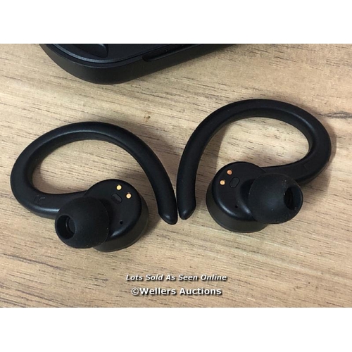 8478 - JLAB EPIC AIR SPORT ANC TRUE WIRELESS EARBUDS IN BLACK / POWERS UP AND CONNECTS TO BLUETOOTH, APPEAR... 