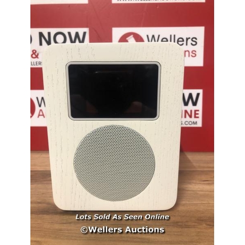 8504 - JOHN LEWIS ARIETTA DAB/DAB+/FM RADIO WITH WIRELESS CONNECTIVITY, WHITE / NO POWER, SIGNS OF USE, WIT... 