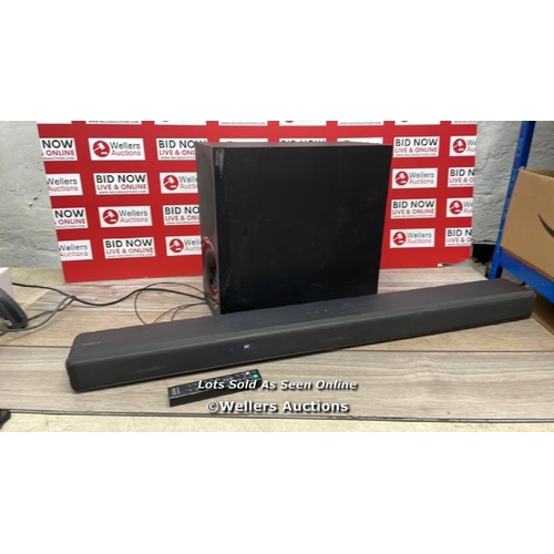 8526 - SAMSUNG HW-S800B/XU SOUNDBAR / SOUND BAR HAS MINIMAL SIGNS OF USE / CONNECTS TO BLUETOOTH AND PLAYS ... 