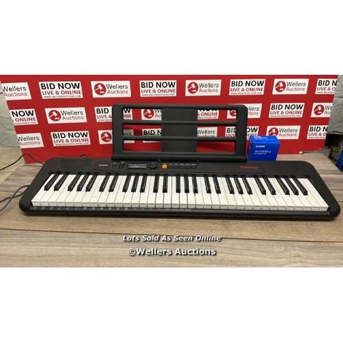 8529 - CASIO CT-S195AD KEY LIGHTING KEYBOARD / WITH STAND / POWERS UP / PLAYS / MINIMAL SIGNS OF USE / T16