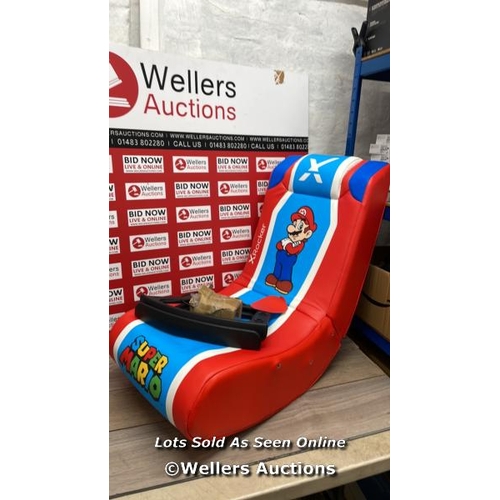 8530 - XROCKER SUPER MARIO GAMING CHAIR / GOOD CONIDTION  / LOCATED BY THE OFFICE DOOR