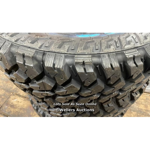 8541 - X4 30 950 15 MAXXIS BIGHORN MT-764 MUD TERRAIN 4X4 TYRES 30/9.50R15 104Q / NEW / T59