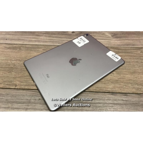 8546 - APPLE IPAD PRO 9.7 (2016) / A1673 / 128GB / SERIAL: DMPSJ5LGH1MJ / I-CLOUD (ACTIVATION) LOCKED AND F... 