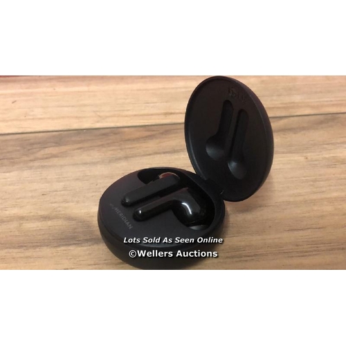 8550 - LG TONE HBS-FN4 TRUE WIRELESS EARBUDS / POWERS UP AND CONNECTS TO BLUETOOTH, RIGHT SIDE NOT WORKING,... 