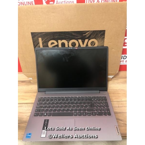 8551 - LENOVO IDEA PAD 3 / INTEL CORE I3, 8GB RAM / DOES NO TURN ON, GOOD COSMETIC CONDITION, SCREEN APPEAR... 