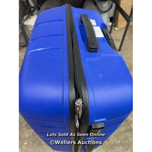 2008 - AMERICAN TOURISTER JETDRIVER LARGE 4 WHEEL SPINNER CASE / SIGNS OF USE / WHEELSHANDLES APPEAR OK / O... 