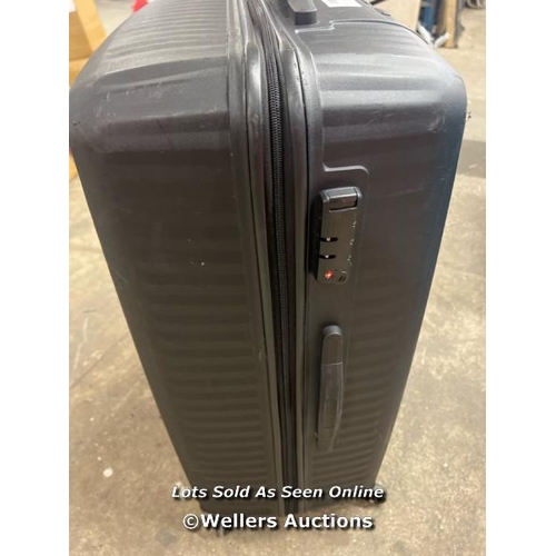 2010 - AMERICAN TOURISTER JETDRIVER LARGE 4 WHEEL SPINNER CASE / SIGNS OF USE / WHEELS, ZIPS & HANDLES APPE... 