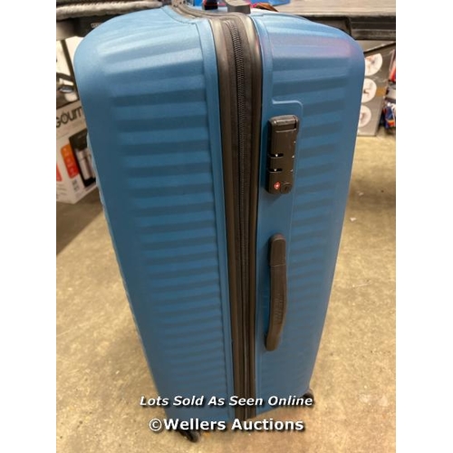 2028 - AMERICAN TOURISTER JETDRIVER LARGE 4 WHEEL SPINNER CASE / SIGNS OF USE / WHEELSHANDLES APPEAR OK / O... 