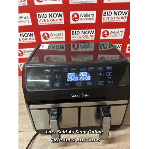 2048 - SUR LA TABLE AIR FRYER WITH X2 3.8L DRAWERS / E78