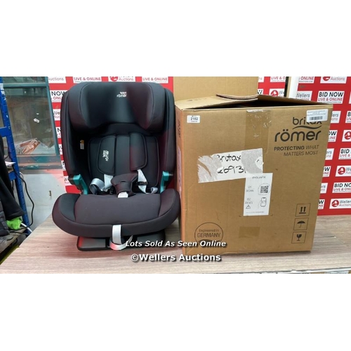 2102 - BRITAX R�MER EVOLVAFIX CAR SEAT / APPEARS NEW OPEN BOX / E68