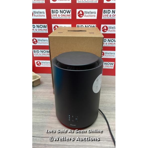 2116 - DUUX THREESIXTY 2 SMART FAN HEATER IN BLACK, DXCH30UK / POWERS UP / MINIMAL SIGNS OF USE / E69