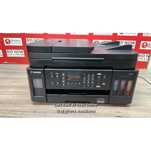 2120 - CANON PIXMA G7050 PRINTER / POWERS UP / SIGNS OF USE / E31