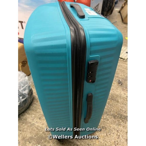 2121 - AMERICAN TOURISTER JETDRIVER LARGE 4 WHEEL SPINNER CASE / SIGNS OF USE / WHEELS & HANDLES APPEAR OK ... 