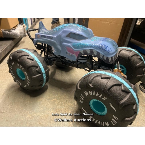 2155 - HOTWHEELS MONSTER TRUCKS 1:6 SCALE XL MEGA-WREX RC / SIGNS OF USE / UNTESTED / WITH REMOTE / E16