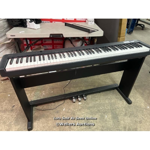 2170 - CASIO S160BKST DIGITAL PIANO WITH CS-470 3-PEDAL STAND / UNTESTED / WITHOUT POWER SUPPLY / SIGNS OF ... 