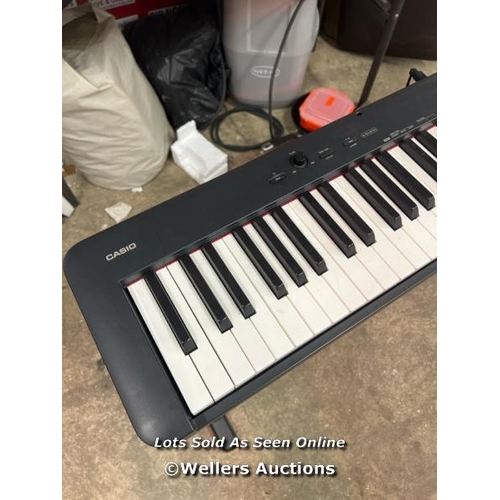 2170 - CASIO S160BKST DIGITAL PIANO WITH CS-470 3-PEDAL STAND / UNTESTED / WITHOUT POWER SUPPLY / SIGNS OF ... 