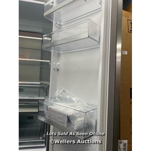 2175 - HAIER HTF-520IP7 4 DOOR FRIDGE FREEZER / NEW / RIGHT HAND DOORS SMASHED(SEE IMAGES) / POWERS UP / MA