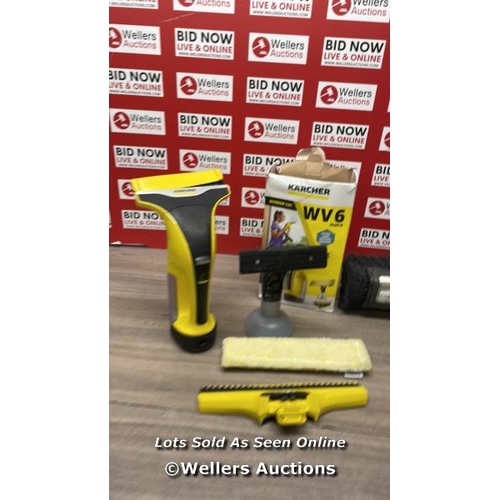 2203 - KARCHER WV6 WINDOW VAC & AUTOSPA WASHBRUSH / SIGNS OF USE / UNTESTED / E67