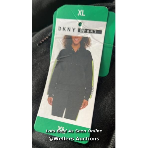 3005 - 5X LADIES NEW DKNY SPORT BLACK HOODIES / XL / H71