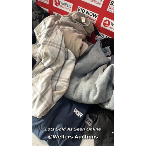 3009 - LARGE QTY OF NEW AND PRE OWNED CLOTHING INCL. EMPORIO ARMANI, JACHS AND DKNY / H70