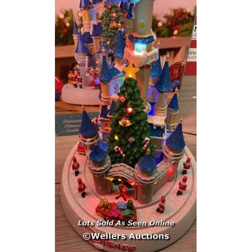 4017 - DISNEY 17.5 INCHES (44.5CM) ANIMATED CHRISTMAS PARADE TABLE TOP ORNAMENT WITH LED LIGHTS & SOUNDS / ... 